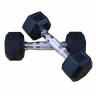 Гантели DFC гексаг. обрезиненная пара DB001-40